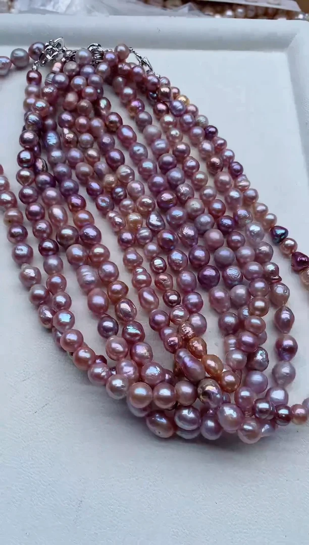项链合金淡水珍珠多样性发其一，非无暇