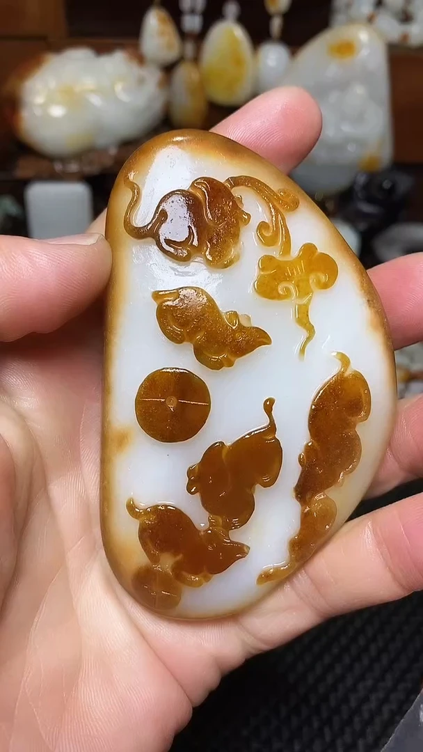 未镶嵌和田玉挂件双**林1