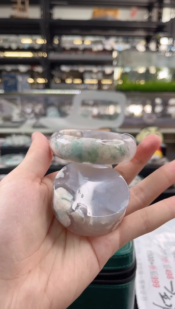 未镶嵌手镯石英质玉瑾圈口（赠品镯心）