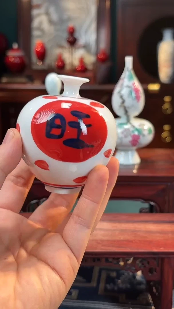 【闪购商品】摆件釉下五彩纯手工手绘原创瓷器