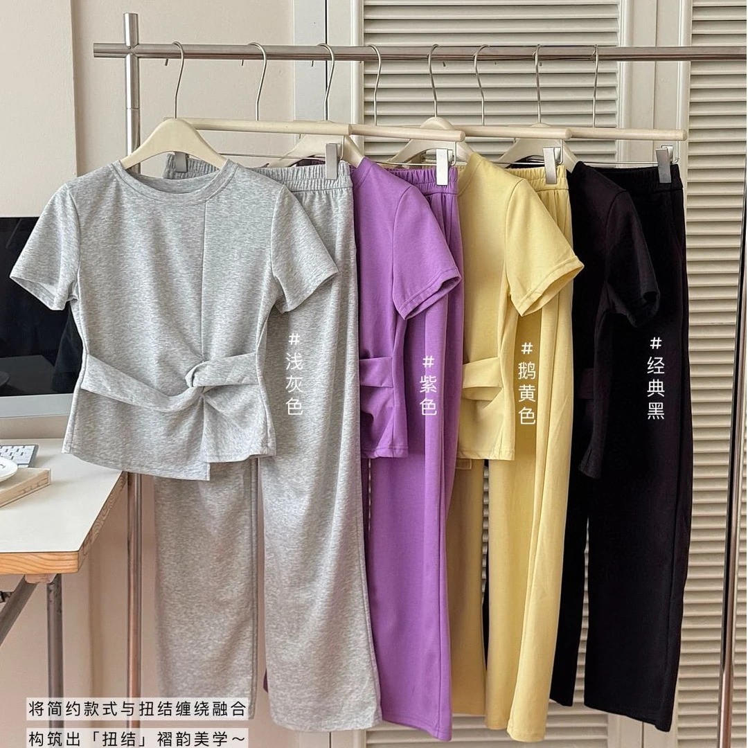 2025秋款纯欲奶油风扭结设计意式小帆船套装 666-810 CC