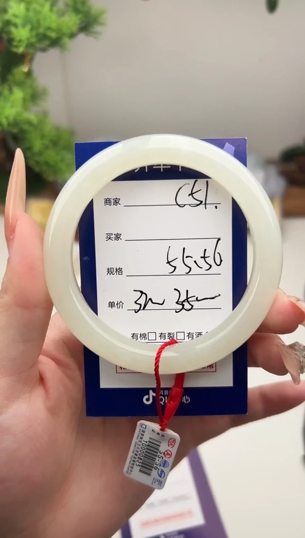 未镶嵌手镯和田玉微色差C51