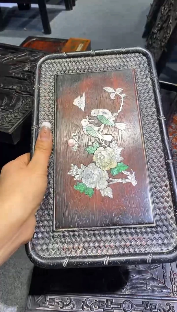 木紫檀拆件雕刻板以直播间实物为准