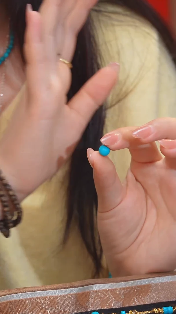 【闪购商品】绿松石吊坠18K金镶嵌卡7美松@@N7243