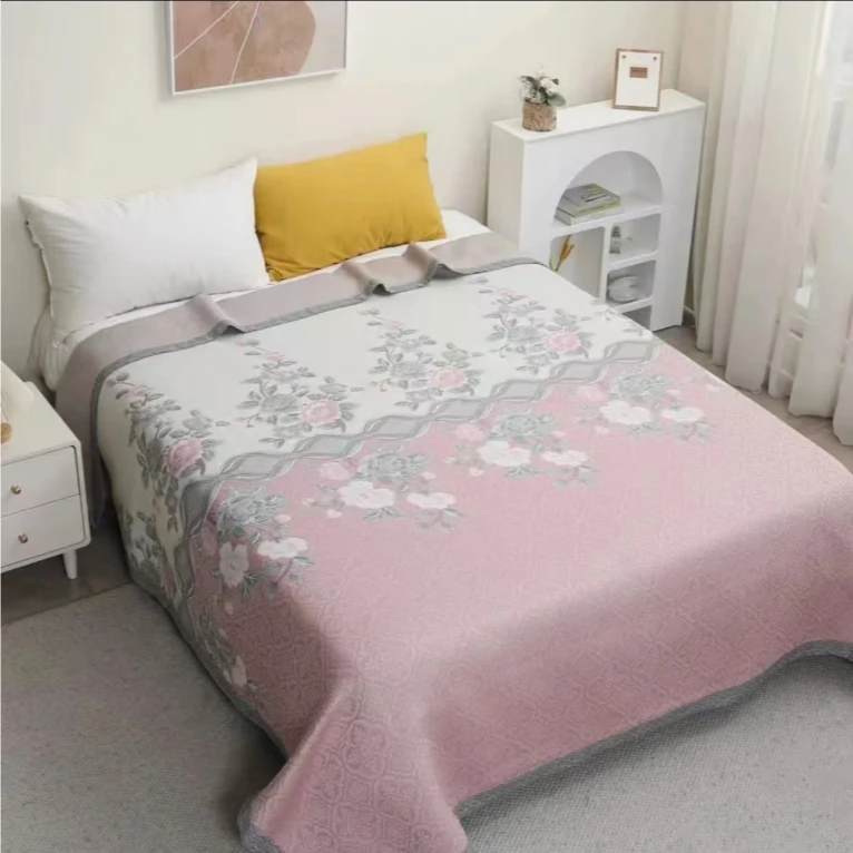 纱布盖毯天丝四季毯--四月芳菲230*250