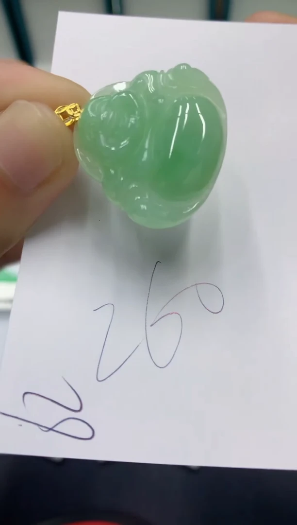 【闪购商品】翡翠颈饰18K金镶嵌翡翠