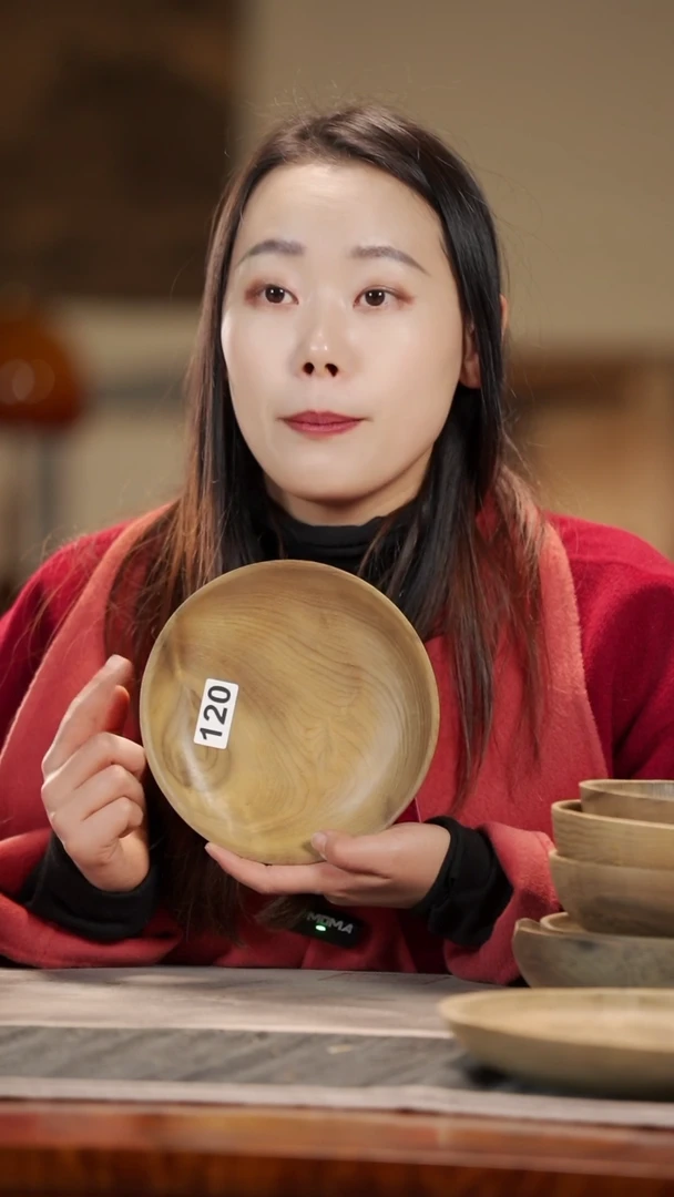 【闪购商品】金丝楠木雕原木精工坚果盘120