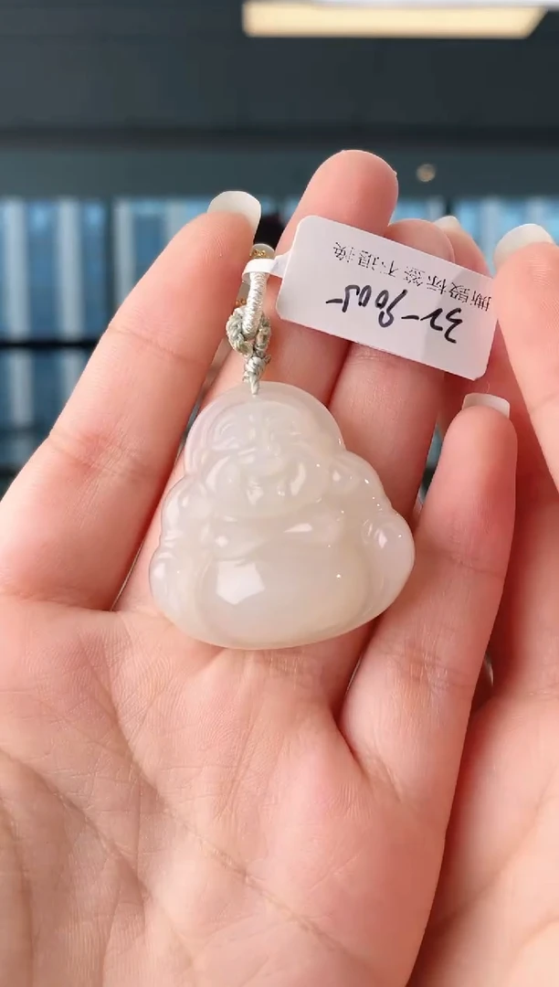 颈饰未镶嵌和田玉35佛公 9005