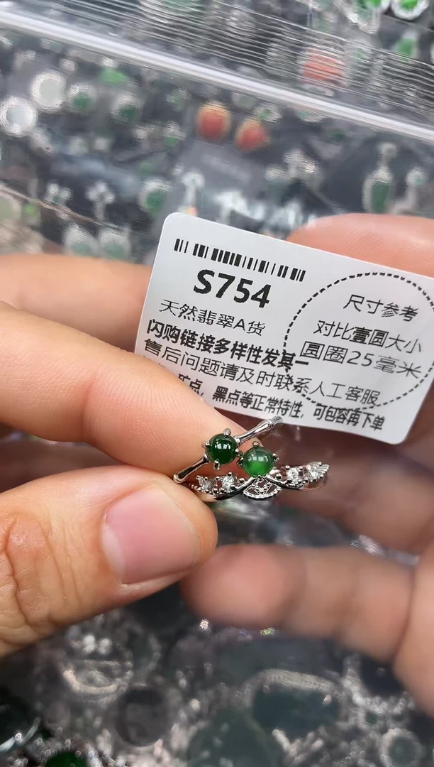 颈饰未镶嵌翡翠S754戒指