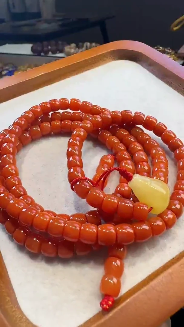 未镶嵌手链南红玛瑙长****?南红108
