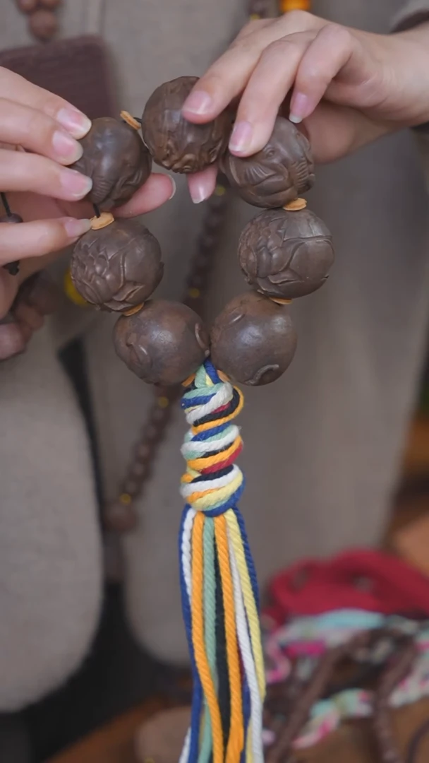 【闪购商品】泥塑归真香方莲花吉象7颗手持款式