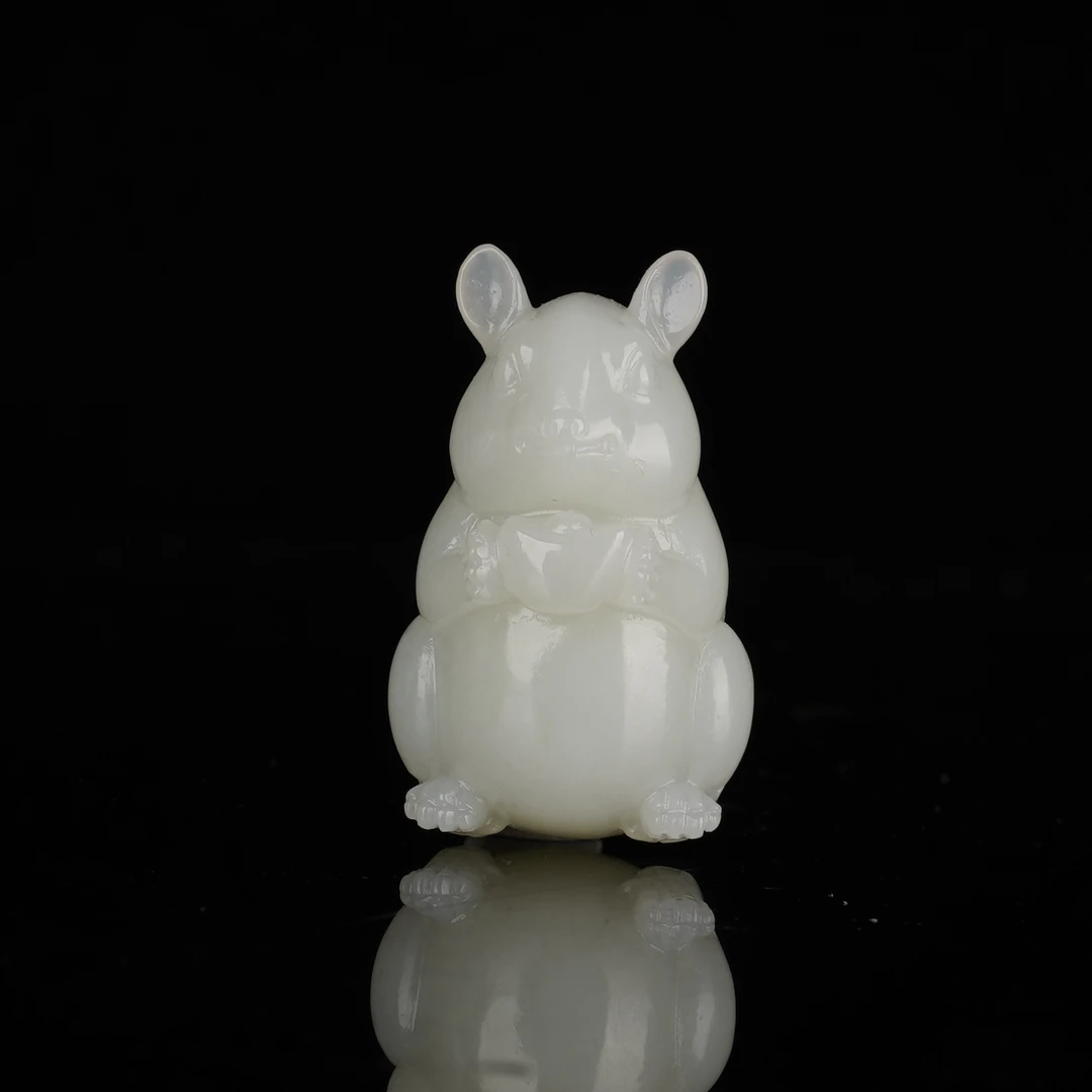 XX03689二十世纪和田玉鼠来宝挂坠