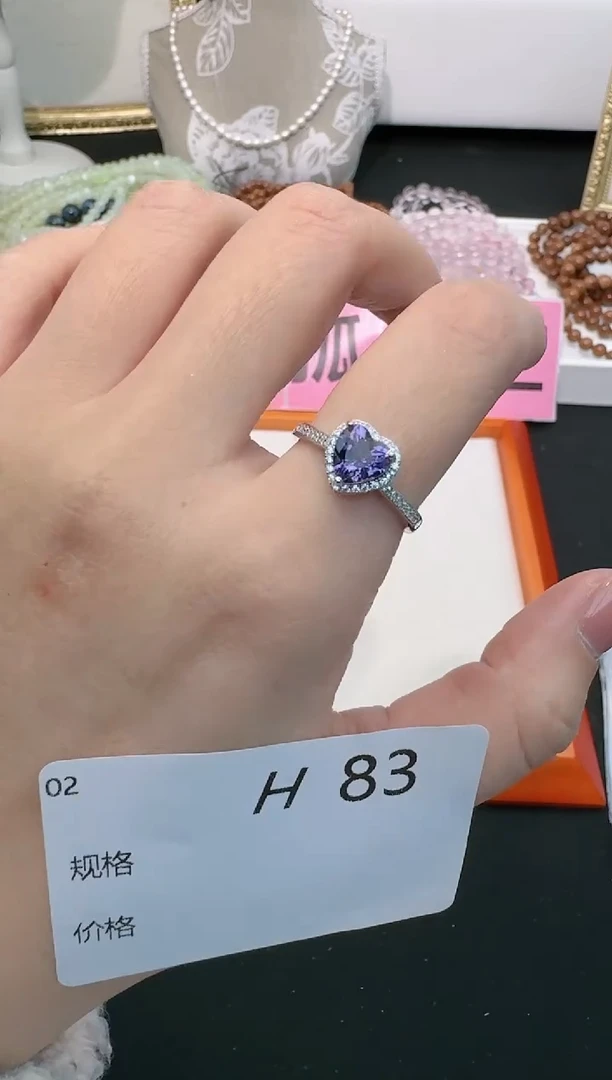 【闪购商品】水晶戒指银S925镶嵌多样性发一H83