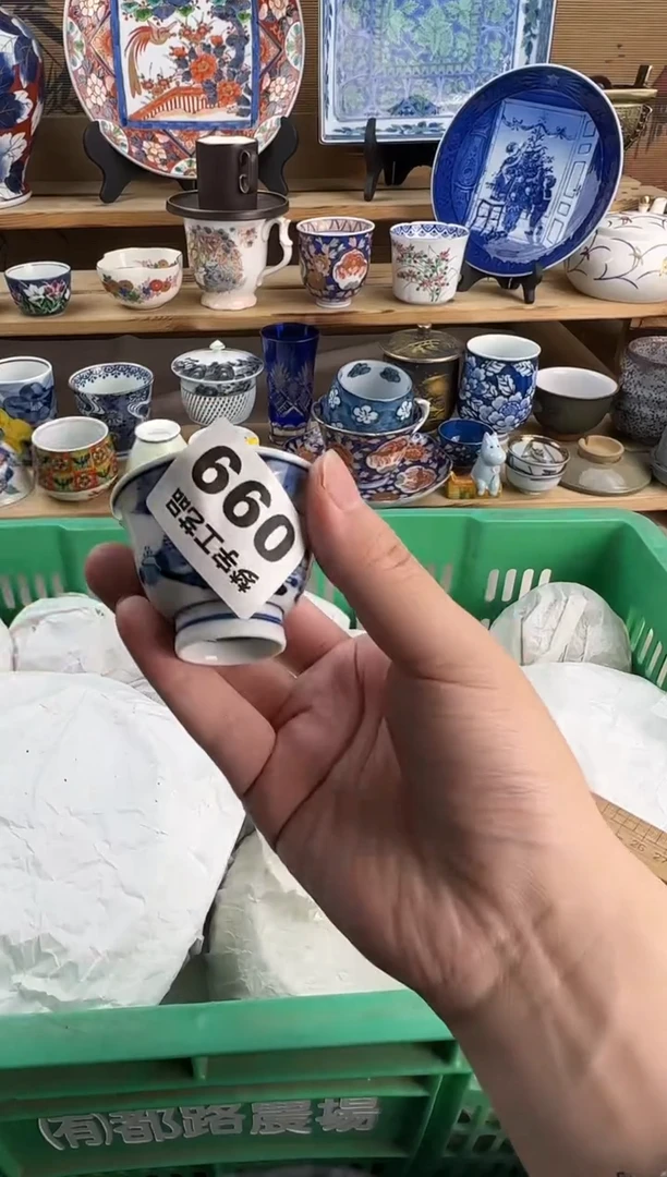 瓷片子*～青花手绘釉下彩   099