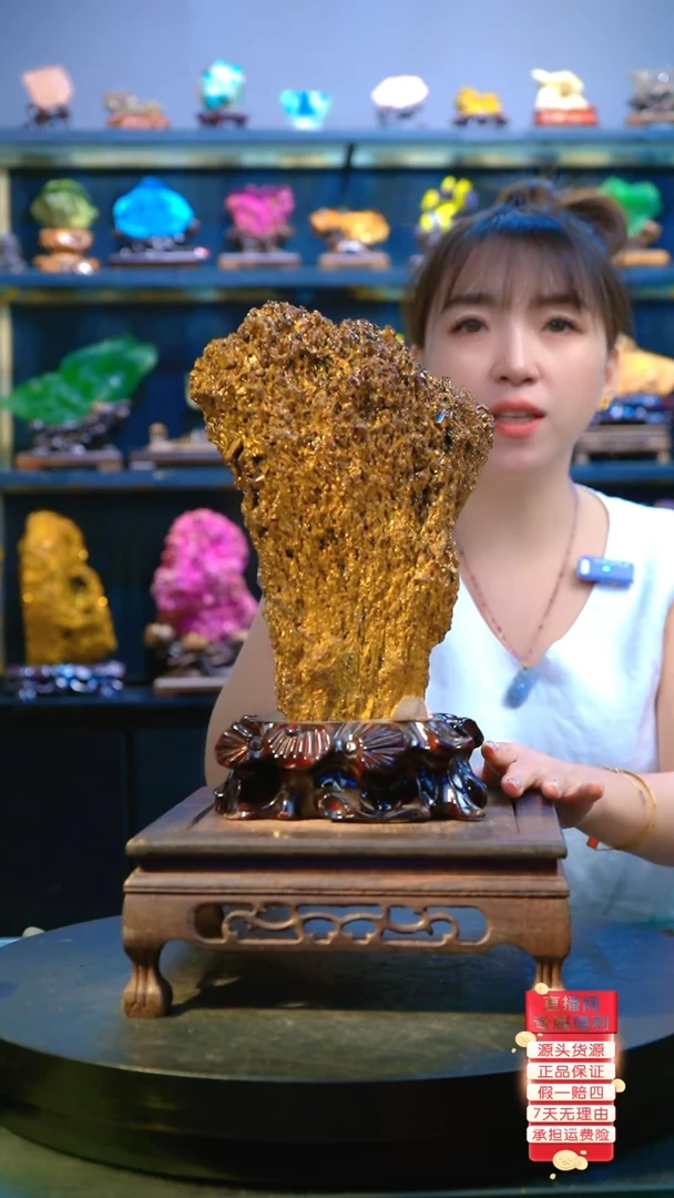 石材精品斑铜矿，石头摆件