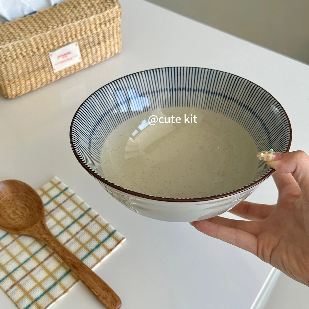 日式陶瓷面碗家用拉面碗2025新款釉下彩汤面碗吃面条碗泡面碗大碗