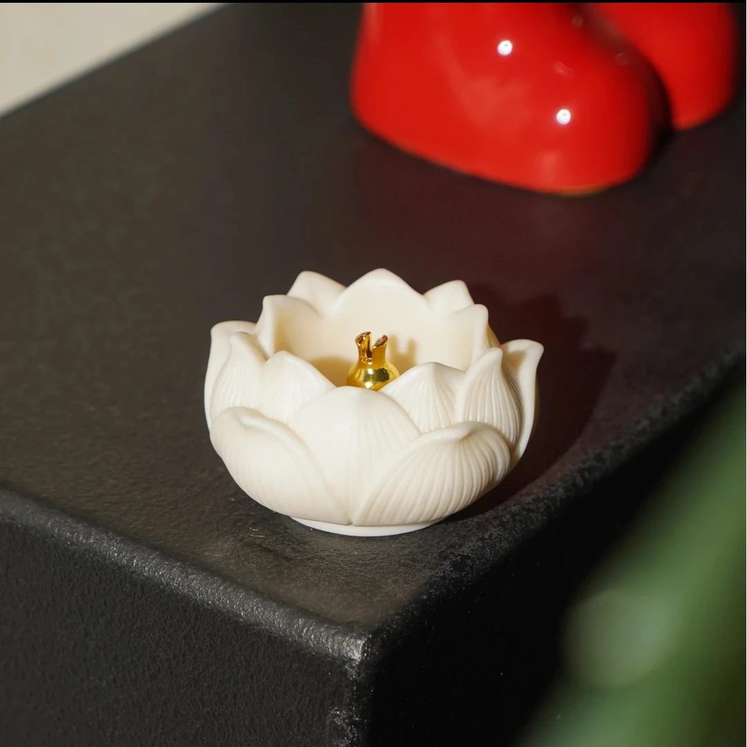 409-象牙果莲花底座香炉（众）