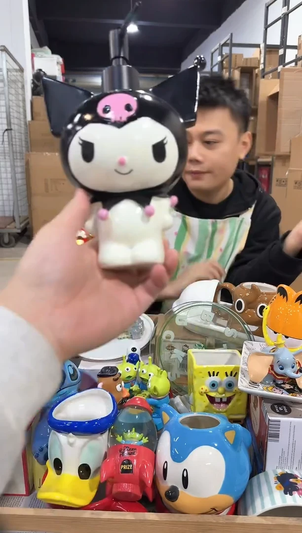 瓷片库洛米全身按压瓶  树脂