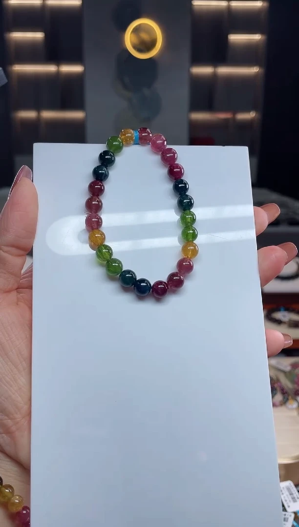 单圈手串未镶嵌碧玺（多样性发一条）T