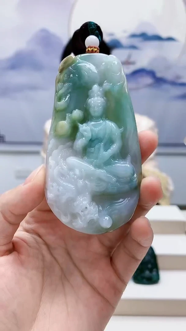 未镶嵌定制翡翠4812lr-毛货挂件46