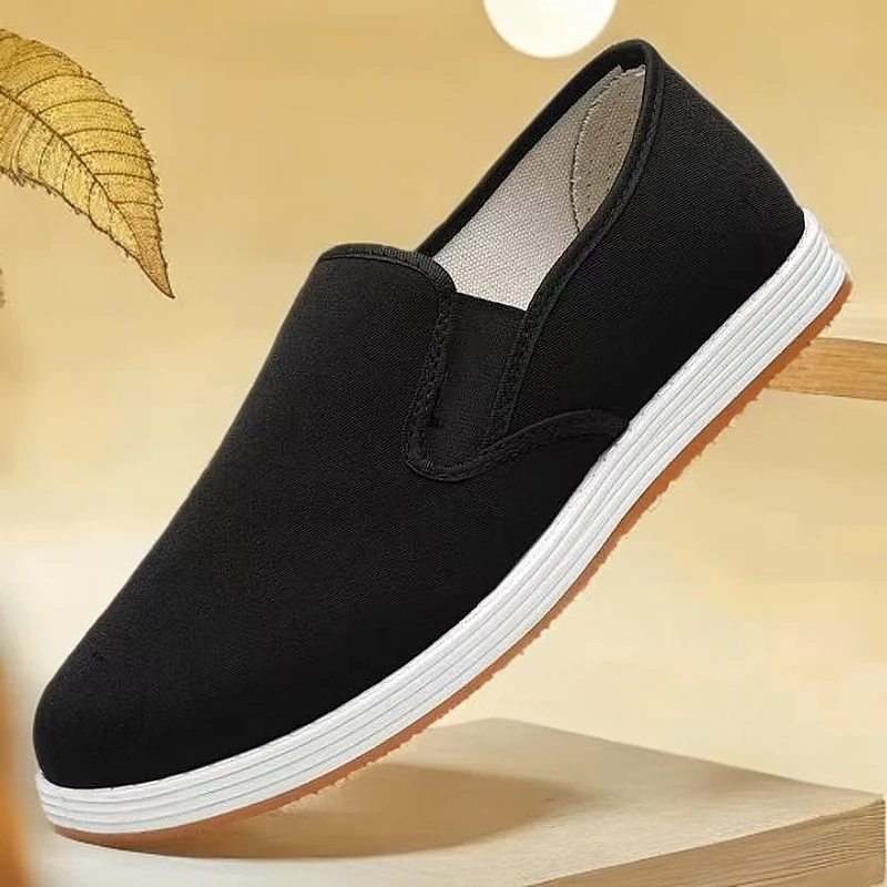 老北京布鞋软底春夏牛筋底加厚鞋耐磨轻便春季男士老年鞋舒适休闲