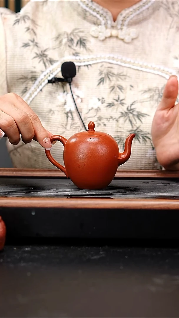 茶壶紫砂赵庄朱泥美人尖