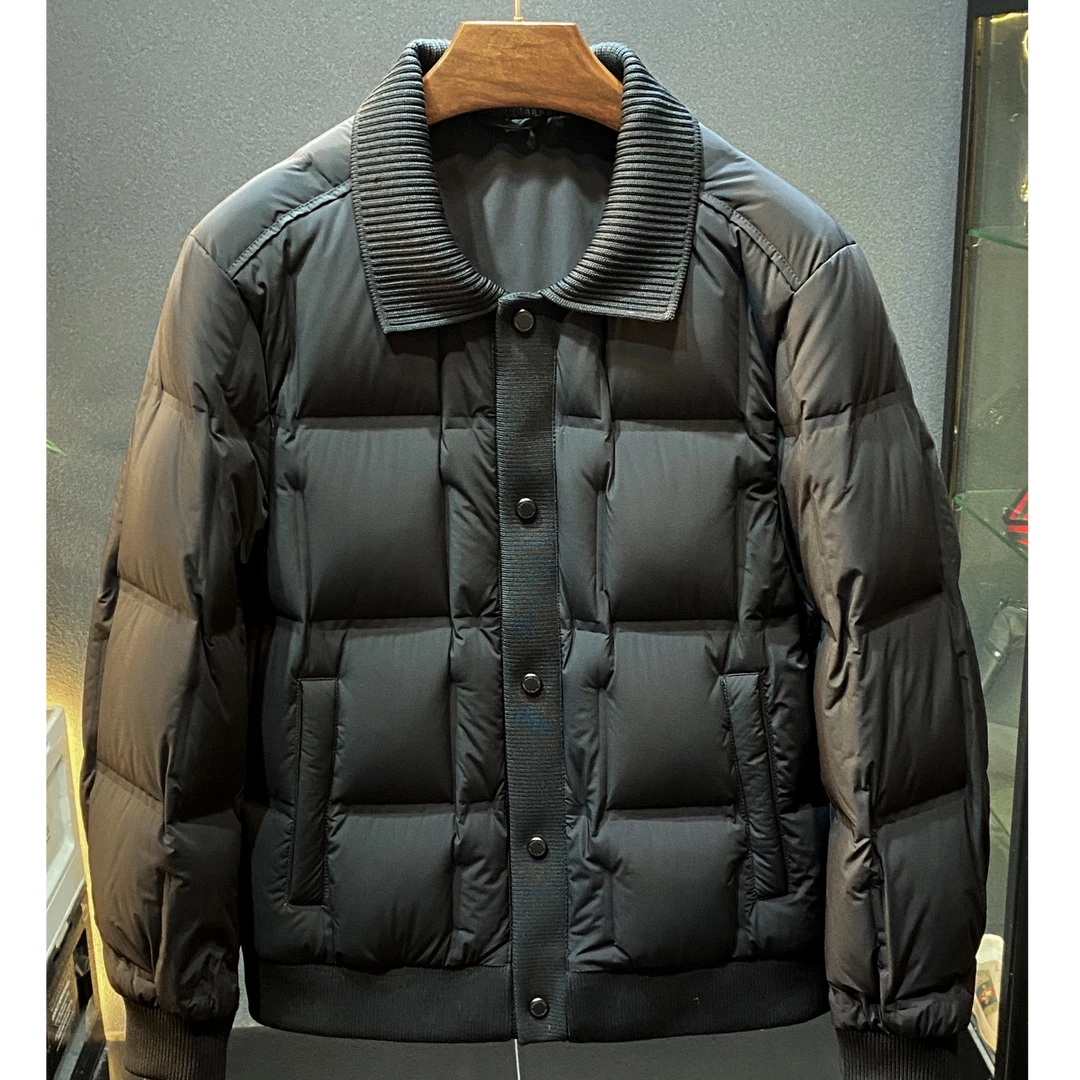 高端90白鸭绒2025冬季新款合体轻商务休闲羽绒服男士轻薄羽绒外套