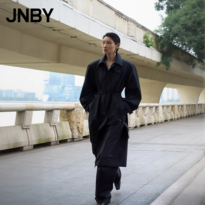 【商场同款新品】JNBY/江南布衣25春风衣宽松翻领长袖5P2910180
