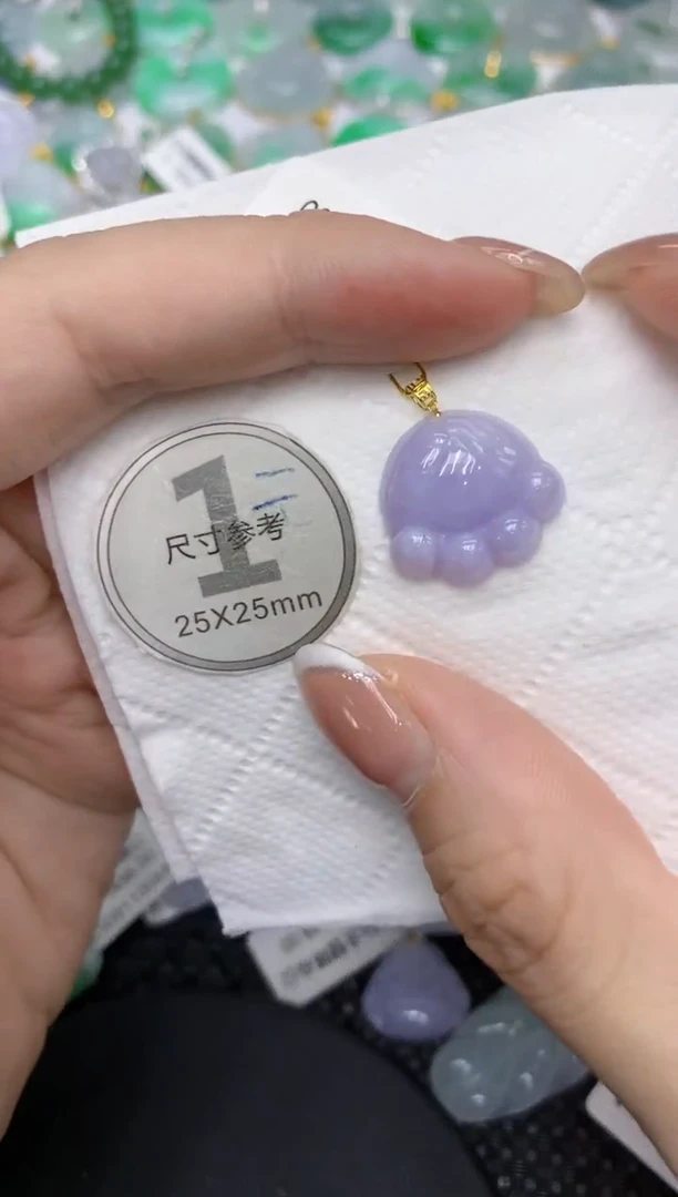 颈饰18K金镶嵌翡翠11111111