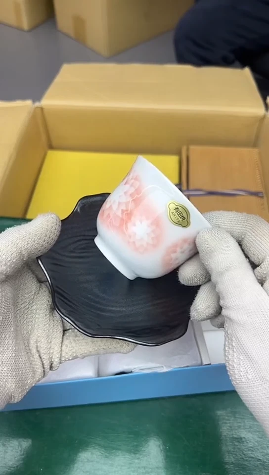 【闪购商品】5杯5碟中古回流瓷器好看，谨慎参拍