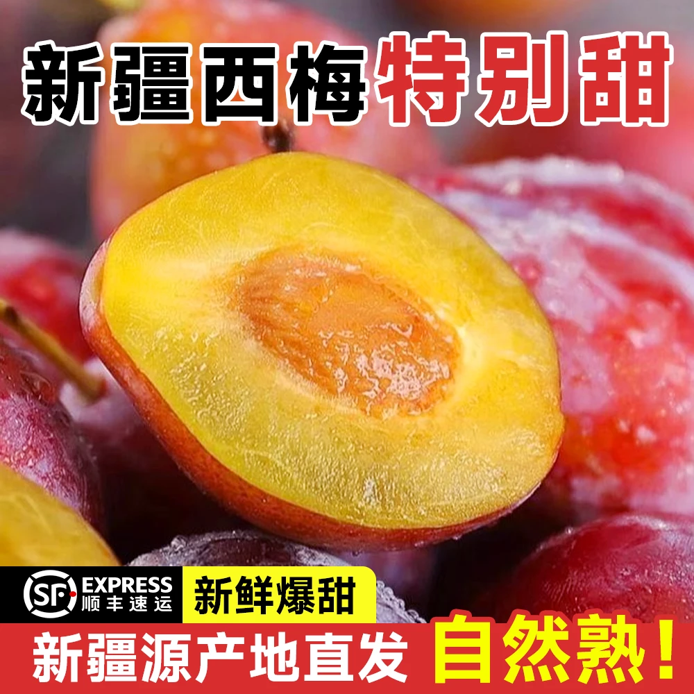 新疆法兰西西梅 正宗喀什伽师 蜜甜多汁 顺丰空运  整箱包邮