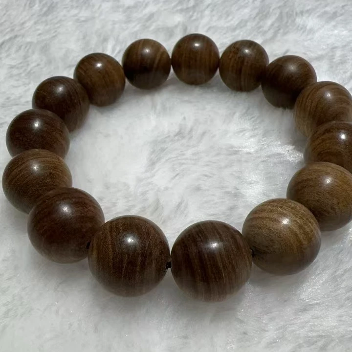 【富贾精选】印度新老山檀香15mm×15颗手串时尚潮流百搭文玩