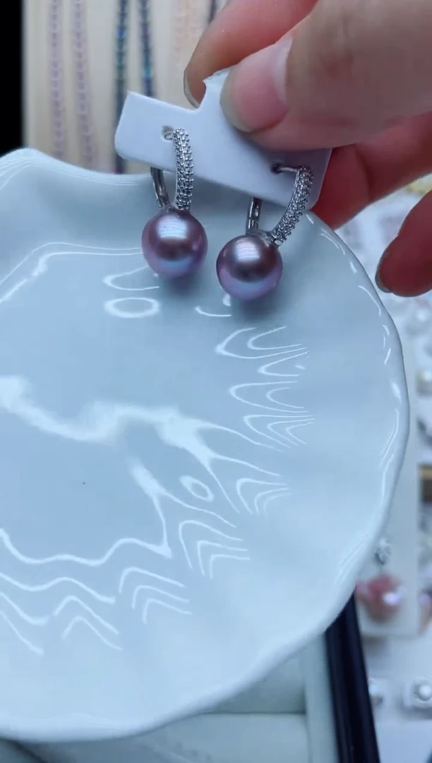 未镶嵌淡水珍珠耳饰耳环多样性发其一