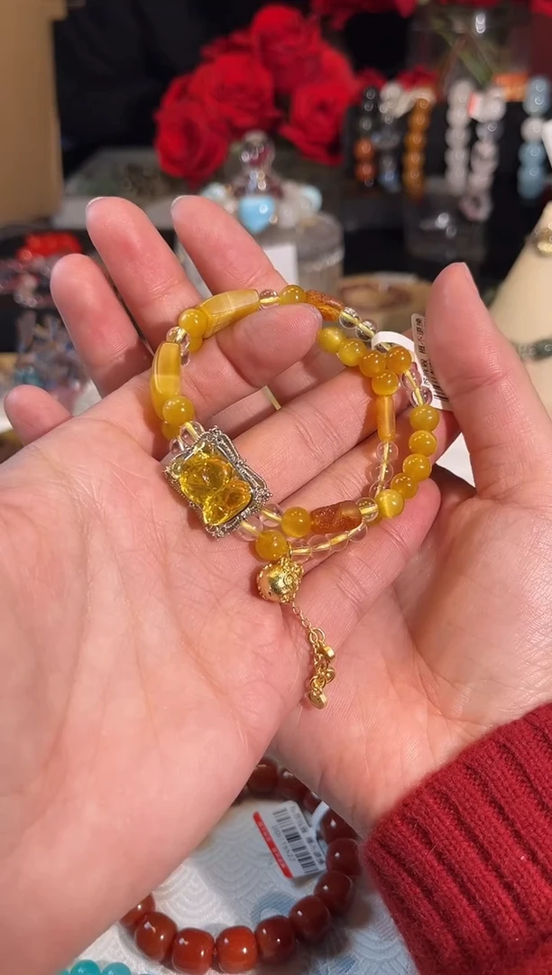 【闪购商品】蜜蜡手链未镶嵌  Q455手串