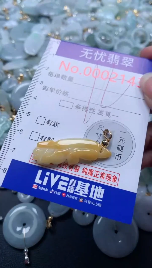 翡翠未镶嵌吊坠(不含链)2143