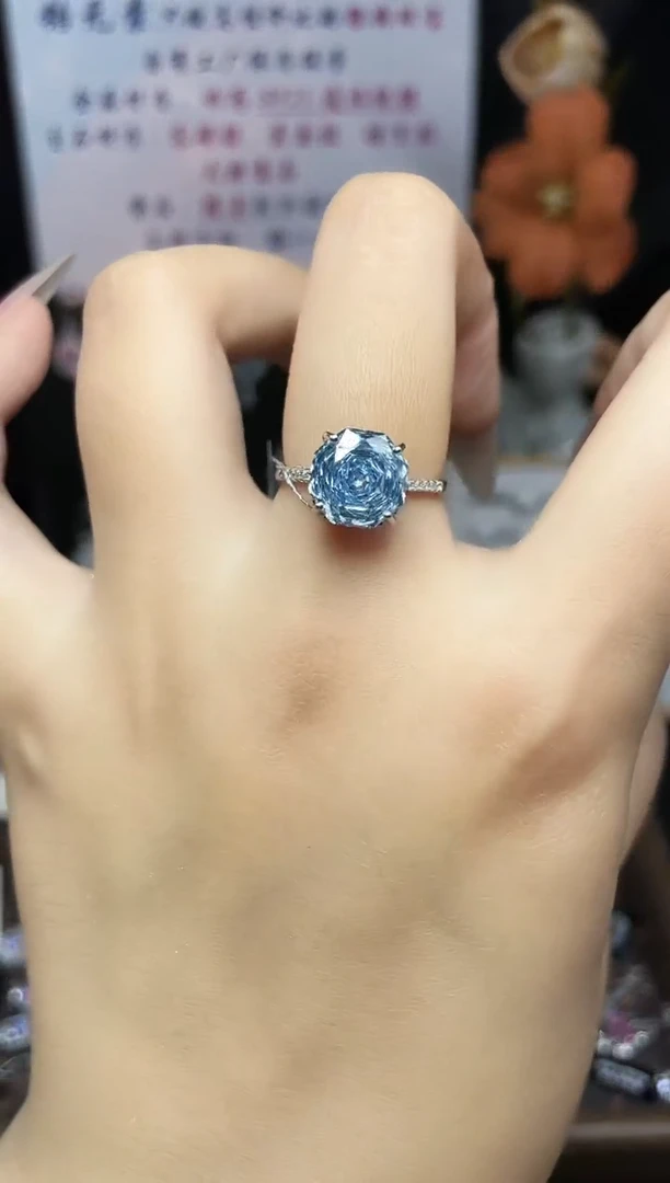 925银合成立方氧化锆编号F0202 戒指