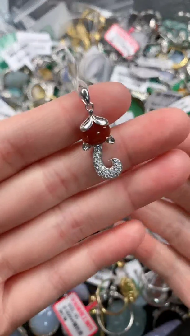 银S925镶嵌戒指翡翠111--9