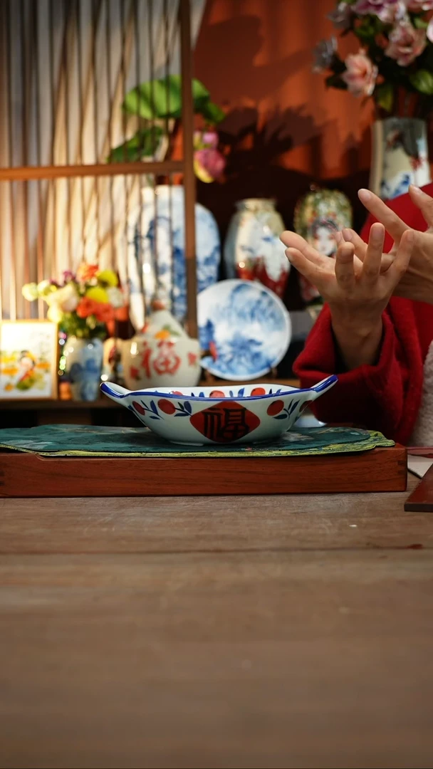 【简家甄选】景德镇设计师釉下手绘陶瓷