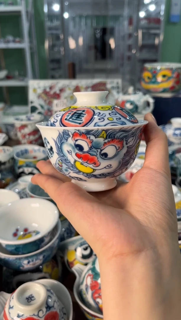 陶瓷昨明景德镇陶瓷：盖碗