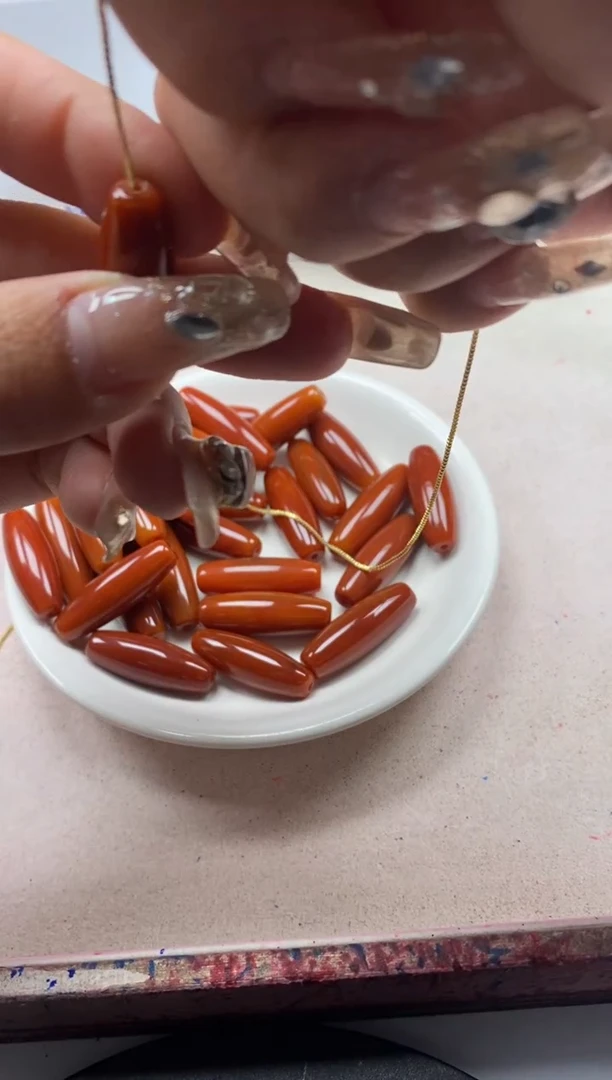 【闪购商品】南红玛瑙颈饰未镶嵌x823南红柿子红珠珠天*1颗