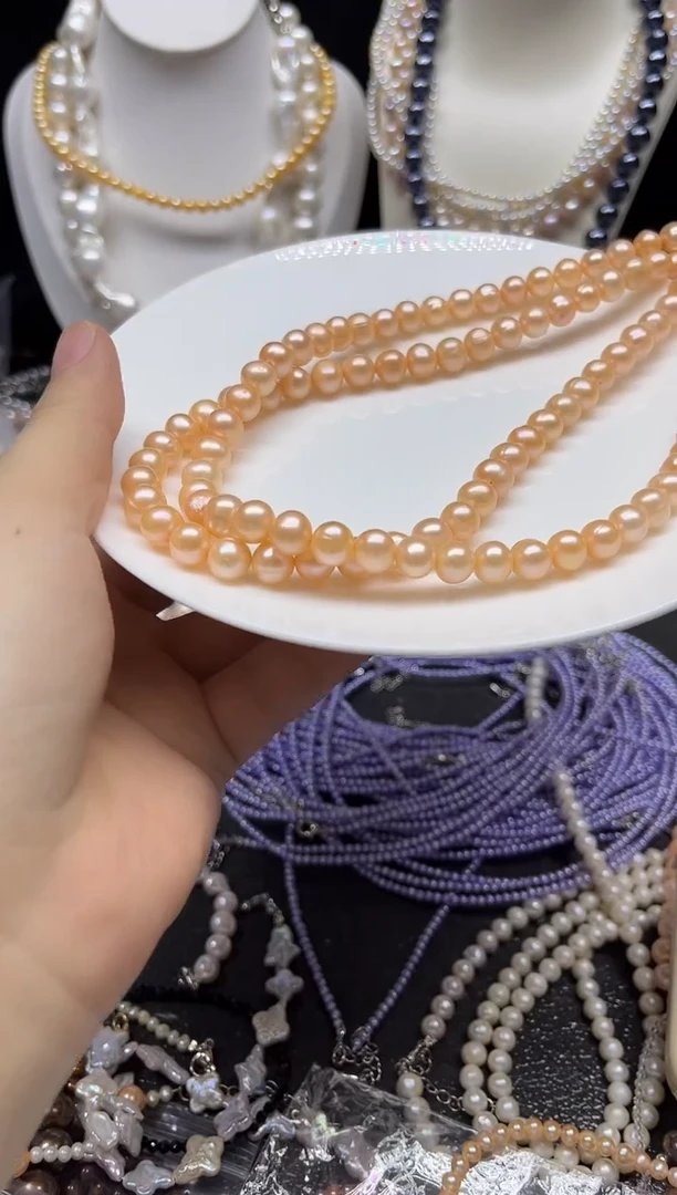 淡水珍珠未镶嵌颈饰多人