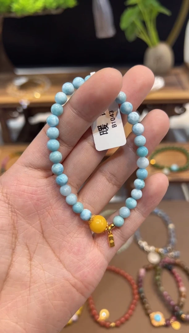 【闪购商品】针钠钙石（海纹石）手串未镶嵌手饰@@