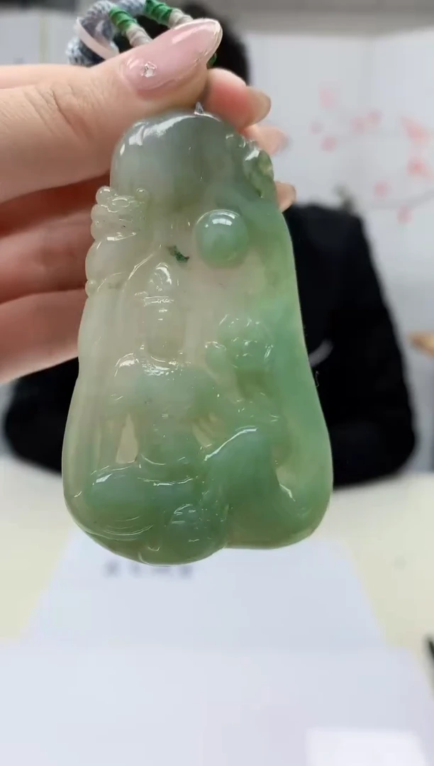 【闪购商品】定制翡翠未镶嵌1502jw-毛货挂件21