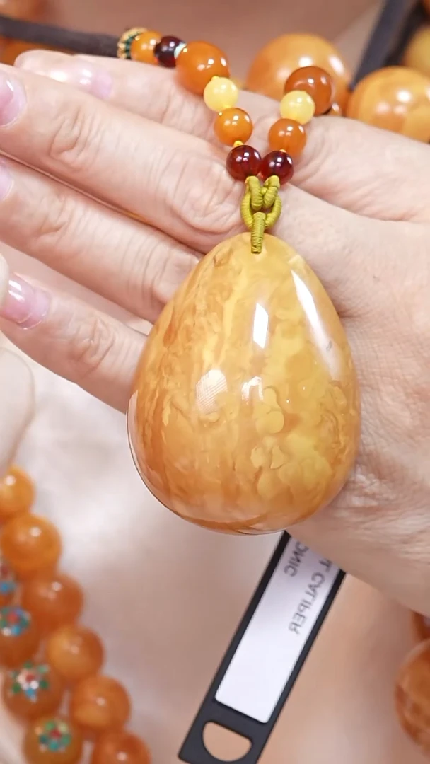 蜜蜡颈饰未镶嵌7183天然蜜蜡珠宝奇石云端妖孽全部保真
