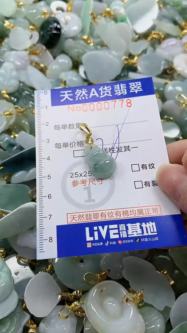 颈饰未镶嵌翡翠纯天然a货翡翠