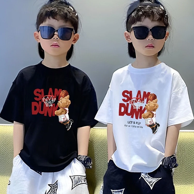 男童短袖T恤儿童纯棉夏季新款童装中大童男孩帅气上衣潮韩版打底