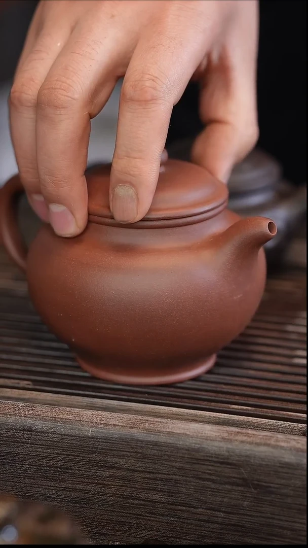 茶壶紫砂掇只 半手工 350cc微