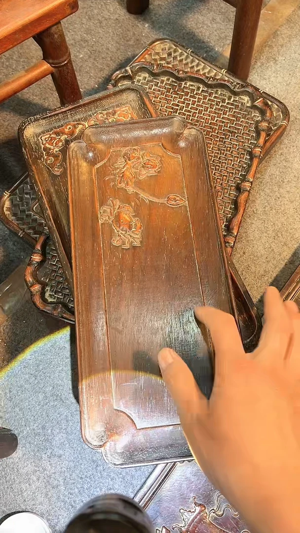 【闪购商品】非洲紫檀（红花梨）赏盘