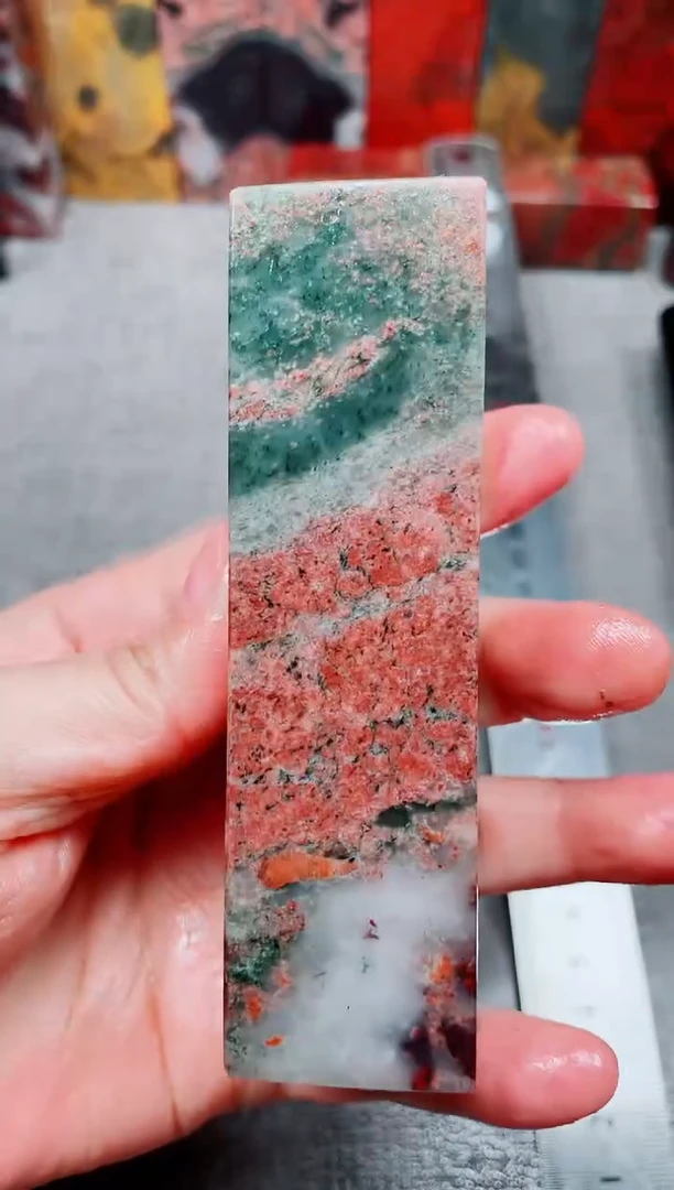 桂林鸡血玉素章3.0左右27