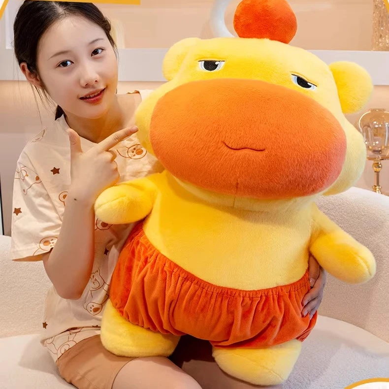 网红礼物可爱水豚噜噜玩偶可爱表情包毛绒玩具情侣抱睡玩偶公仔